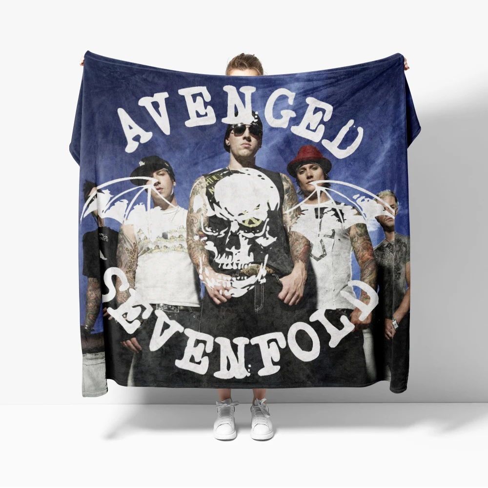 A-Avengeds Sevenfolds Heavy Rock Flannel Blanket for Sofa Decoration Band Blanket Throw Blankets For Bed