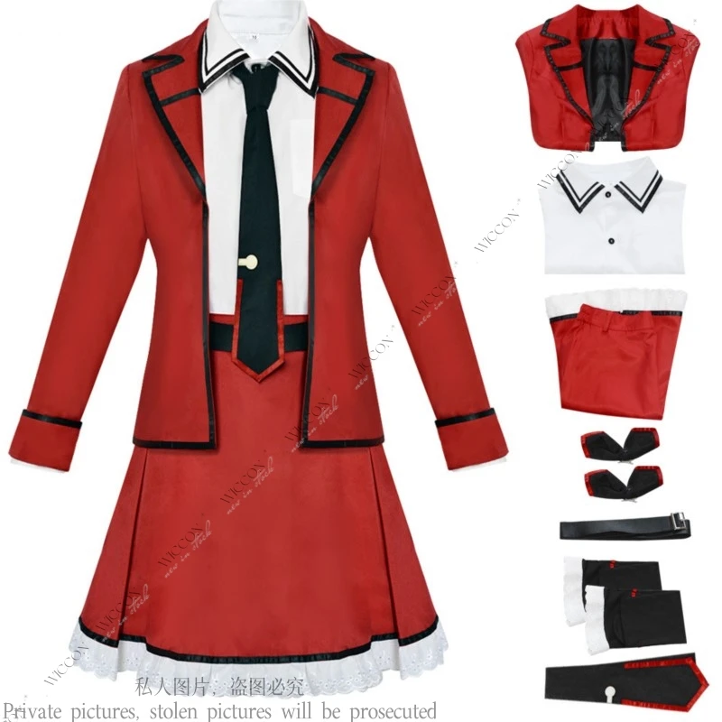 Itsuka Kotori Anime DATE A LIVE Cosplay Costume Women SchoolGirl JK Uniform Wig  Halloween Party Full Set Fancy Dress Suit