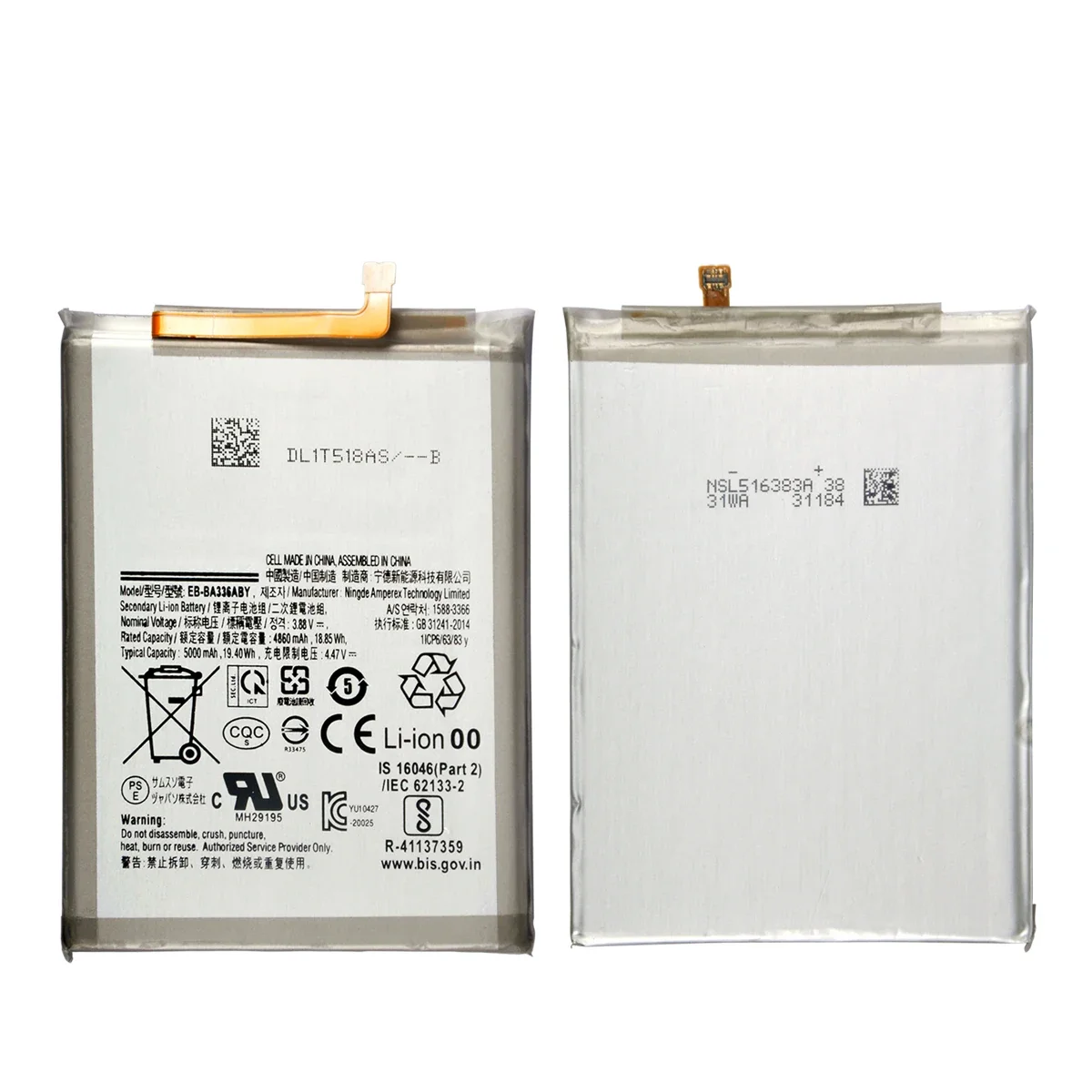 Bateria para Samsung Galaxy, EB-BA336ABY, EB-BA536ABY, 5000mAh, A33, A53, 5G, SM-A5360, A5360, Brand New