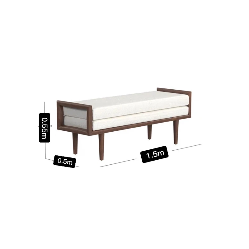 Modern Wooden Step Stool Vanity Chair Designer Accent Lounge Unique Room Decor Foot Stool Chinese Style Tabouret Home Decor