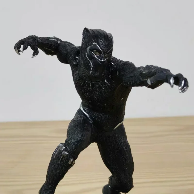 18 cm Anime Avengers 3 Black Panther GK: Black Panther Double Headed Carving 1/10 Box Set Regalo di ornamenti fatti a mano