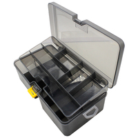 Double Layer Fishing Box with Adjustable Dividers Bait Lure Hook Accessories Box Bait Storage Box Multifunctional Fishing Tool