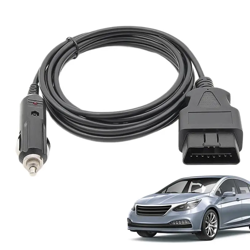 Vehicle Obdii Connector Car charger to OBDII extension cable auto ECU emergency power cable cigarette lighter extension Adapter