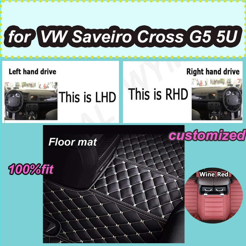 

Роскошные автомобильные коврики для Toyota Aygo 2014 2015 2016 2017 2018, авто, роскошные кожаные коврики