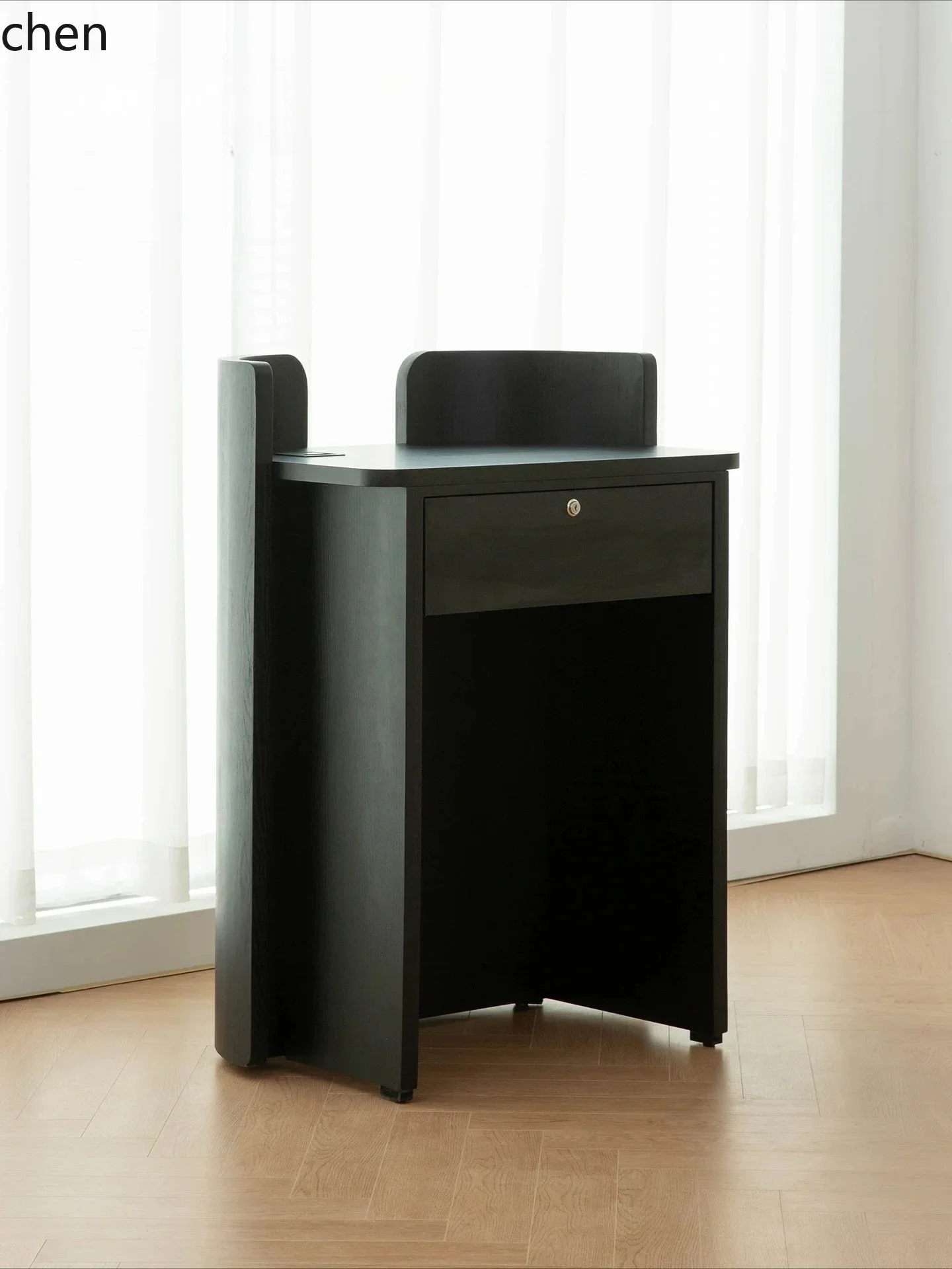 y9.4- Reception Desk Curved Reception Desk Small Consultation Shop Cashier Counter