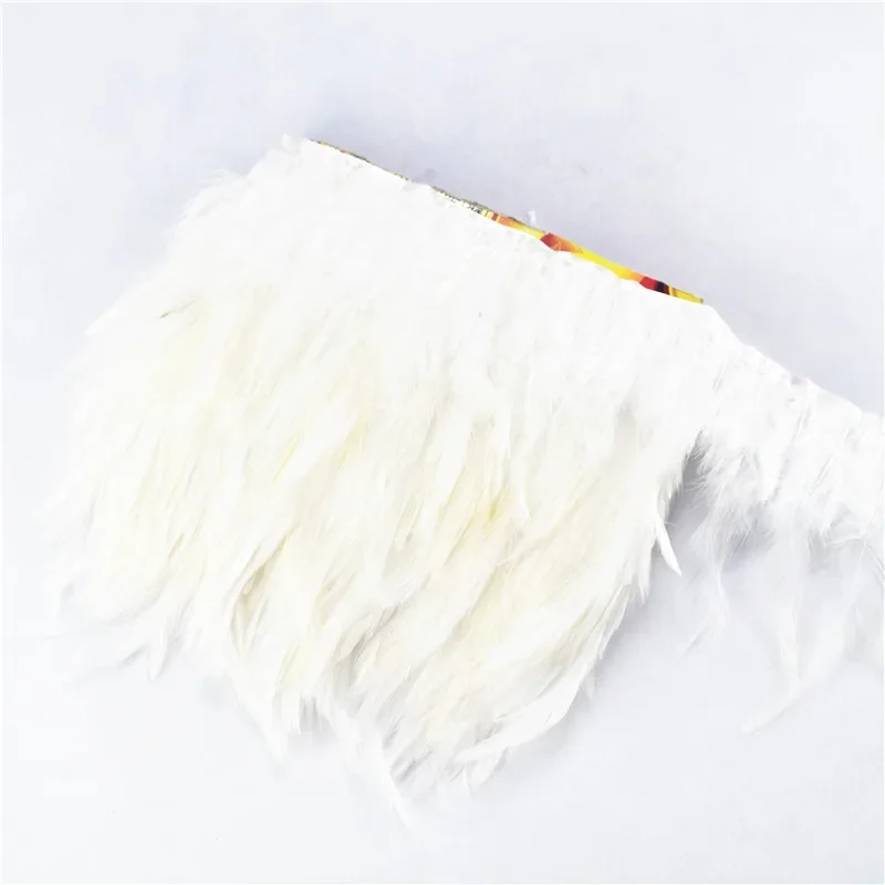 2 Meter/Los Fasanenfedern-Bordüren, Fransenband 10-15CM/4-6" Burgunderrote Federn für Bastelarbeiten, Kleidung, Hochzeitsdekoration – Detail 9