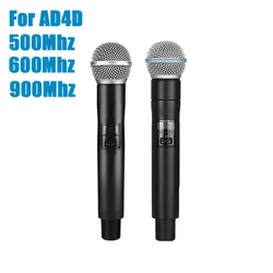 Leicozic Beta58 SM-58A AD4D Transmitter Microfono Transmitter 500/600/900Mhz Microfone Accessories Dynamic Wireless Microphone