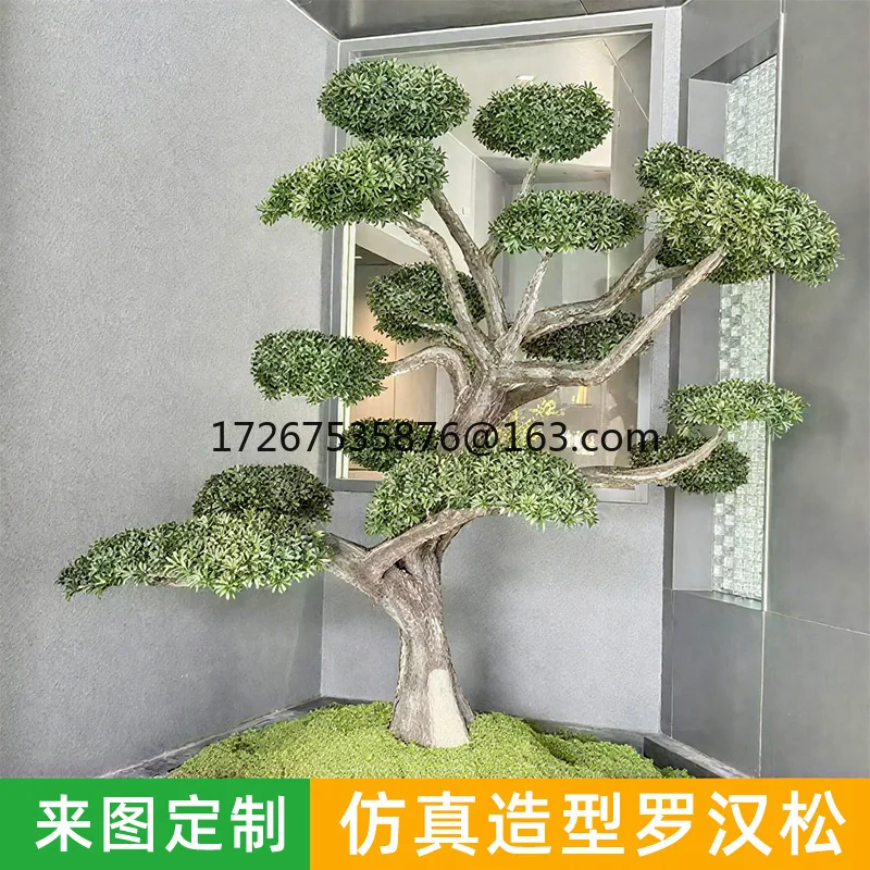 

Simulation modeling evergreen four seasons simulation pine tree bonsai indoor shopping mall decorative landscape beauty pine