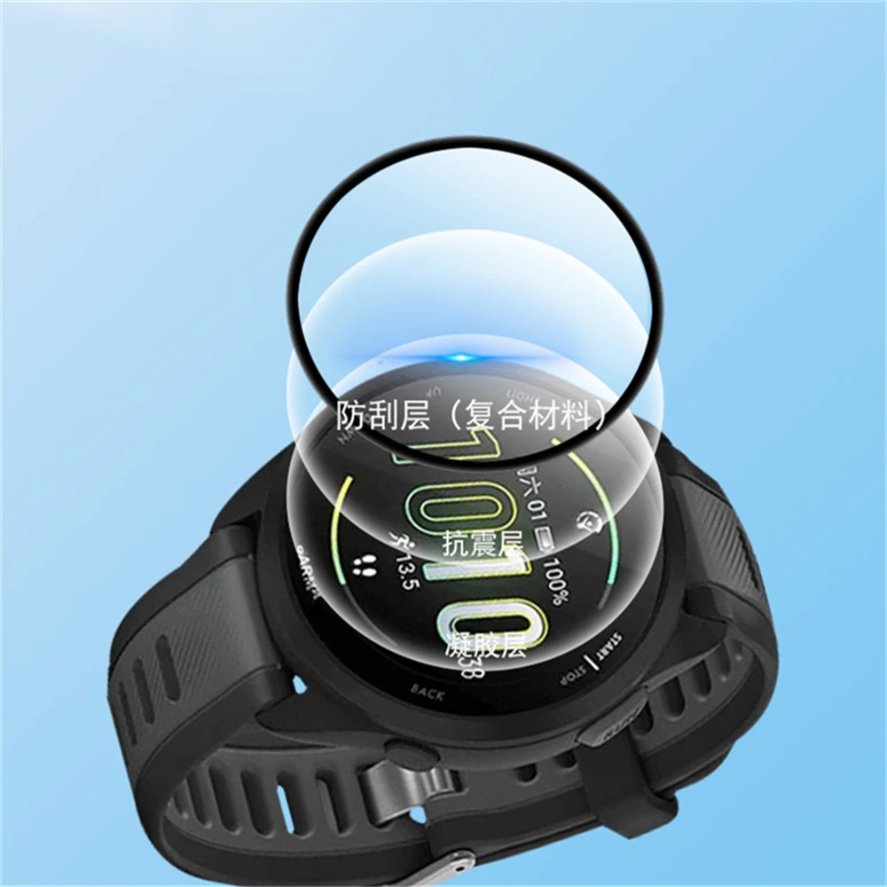 Garmin Forerunner 165 165 음악 시계, 곡선형 3D 복합 재료 필름, F165 F165 음악 강화 필름