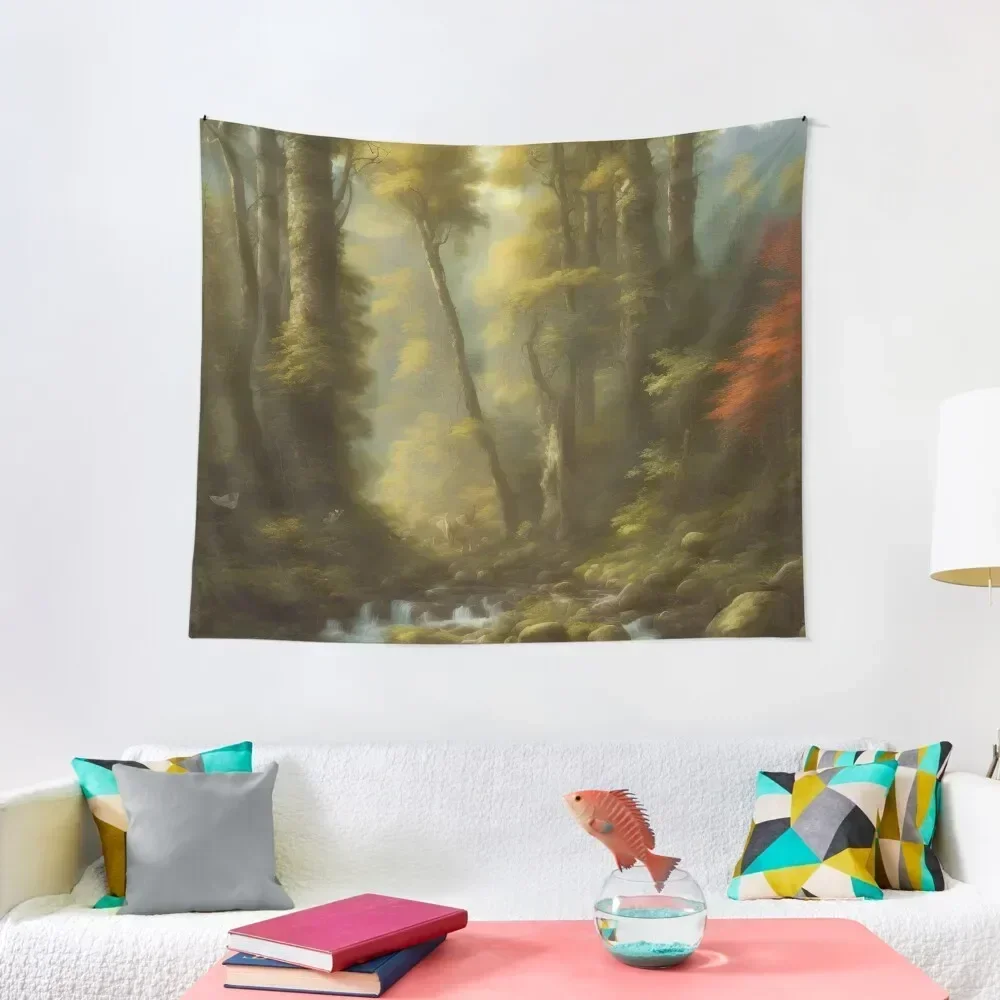 

Forest Mirage Tapestry Decorative Wall Mural Room Decoration Korean Style Room Decor Cute Wall Coverings Tapestry