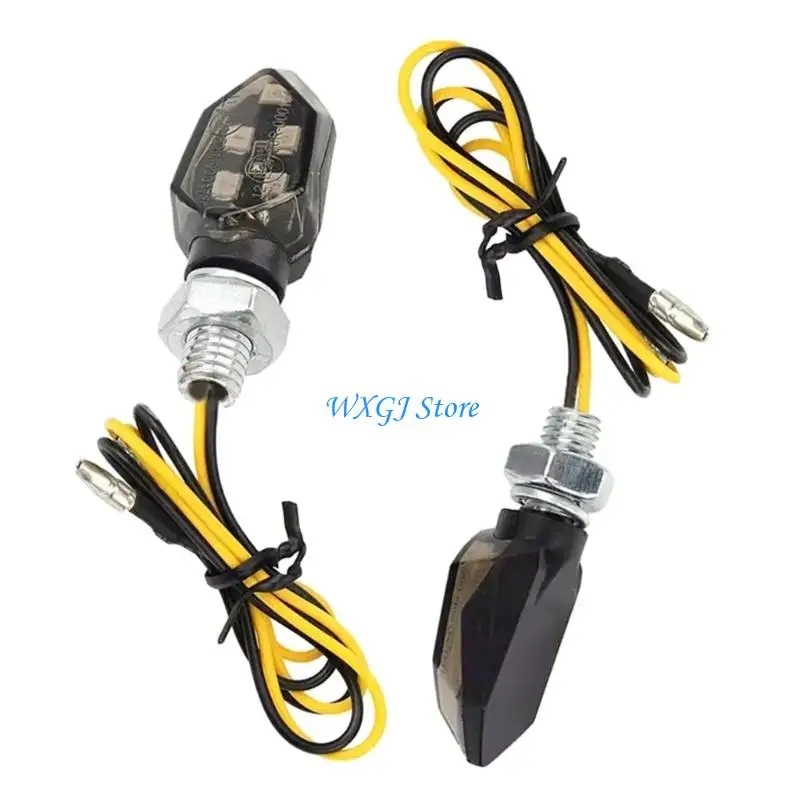 

37JE High Visibility Motorcycle Direction Indicators Waterproof 12V Universal Turn Light Energy Efficient
