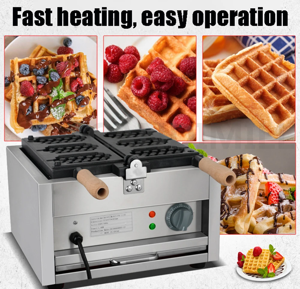 Commercial Use 3pcs Honeycomb Shape Waffle Maker Iron Waffle Pops Stick Baking Machine Waffle Snacks Grill Baker