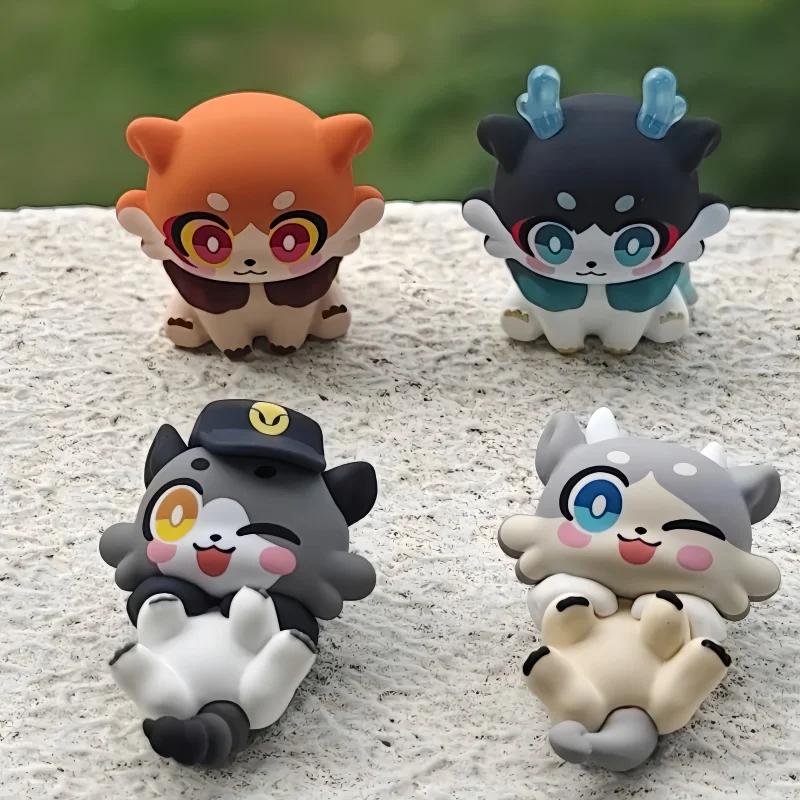 재고 있음 오리지널 혼카이: 스타 레일 아우우 아우우 시리즈 치메라 귀여운 미니 블라인드 백 고품질 장식 서프라이즈 선물 장난감