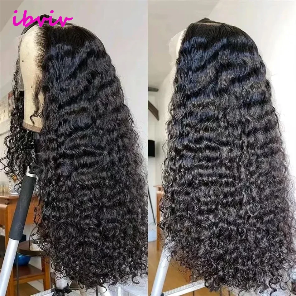 Mejor venta Bob peluca con malla frontal de onda profunda 13x6 13x4 completa 250 pelucas de cabello humano ondulado y húmedo negro Natural vietnamita cruda de alta densidad