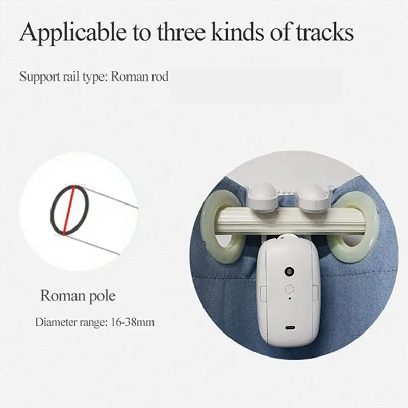 Y42A-2PCS TUYA intelligent Bluetooth rideaux Robot romain tige piste automatique ouvre-rideau télécommande rideau moteur