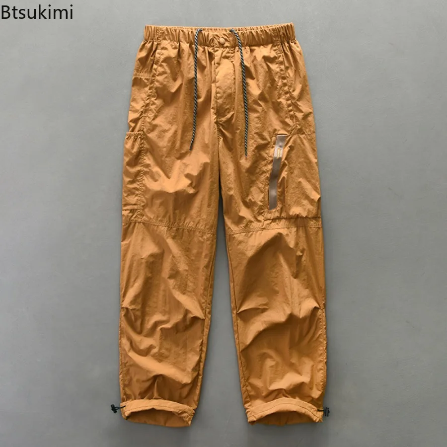 Vintage Hip Hop Streetwear Men's Camouflage Wide Leg Cargo Pants Loose-fit Big Pocket Casual Pants for Men Sweatpants Autumn New