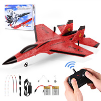 RC Aircraft Model,2.4GHz RC Plane 2CH Remote Controlled SU35 Fighter Aeroplane RTF for Beginners,FX620 with Lights USB Charging