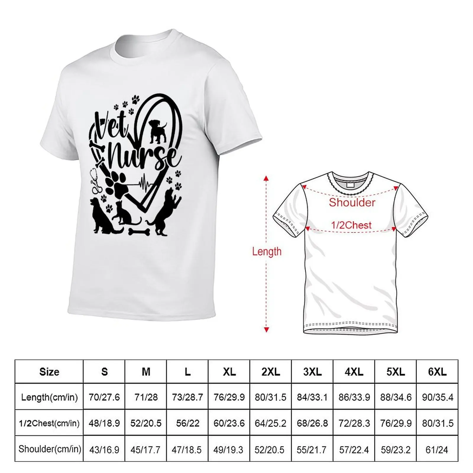 veterinary nurse veterinary assistant T-Shirt Short sleeve tee summer shirt mens vintage t shirts