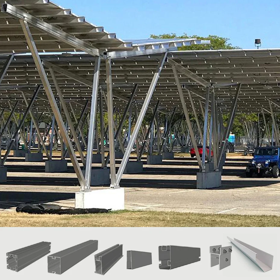 Solarcarport Complete with Solar Canopy and PV Carport System