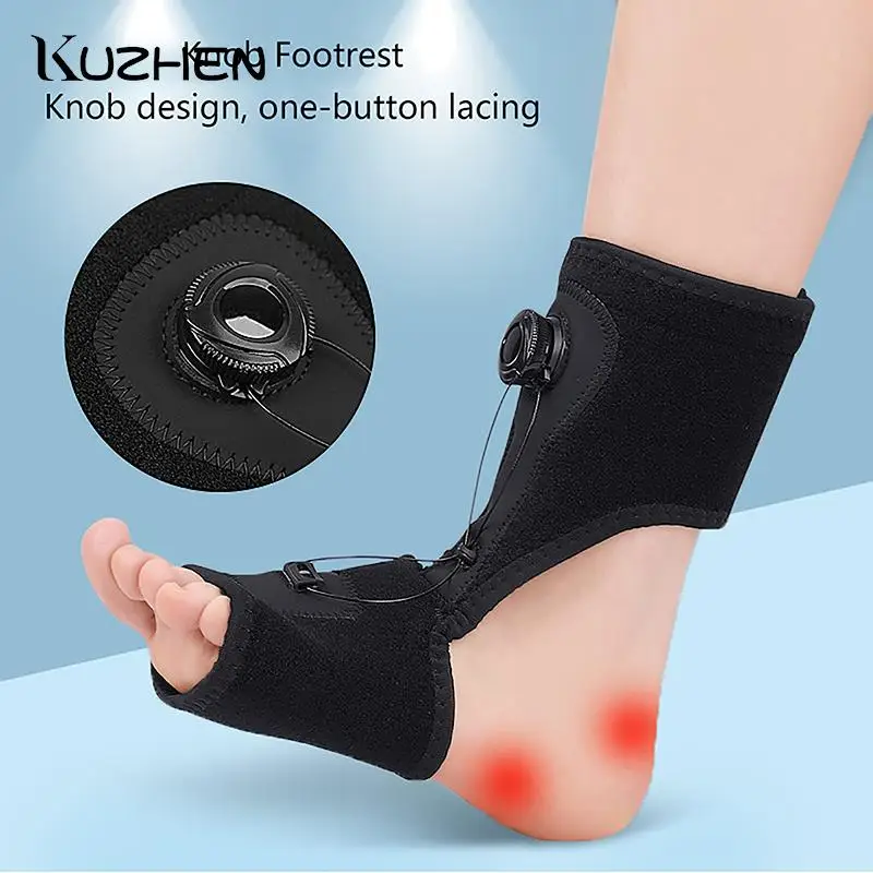 1pc Elastic Dorsal Night Splint Foot Care Tool Ligament Belt Adjustable Plantar Fasciitis Night Foot Splint Drop Orthotic Brace