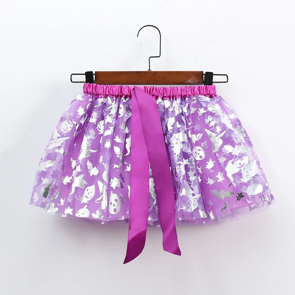 Mädchen Tutu Rock Kinder Ballett Prinzessin Pettis kirt flauschige Tüll Röcke schöne Ballkleid Halloween Kürbis Kinder Kleidung Baby – Detail 15