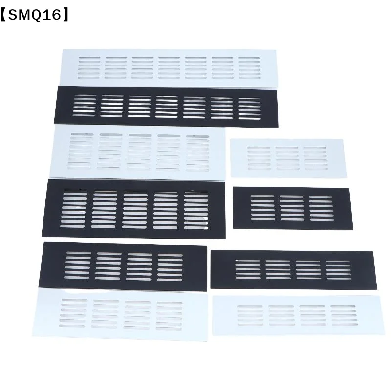 Aluminum Alloy Ventilation Grilles Rectangular Air Vent Cover Heat Dissipation Vent Panel Wardrobe Cabinet Furniture Door【SMQ】