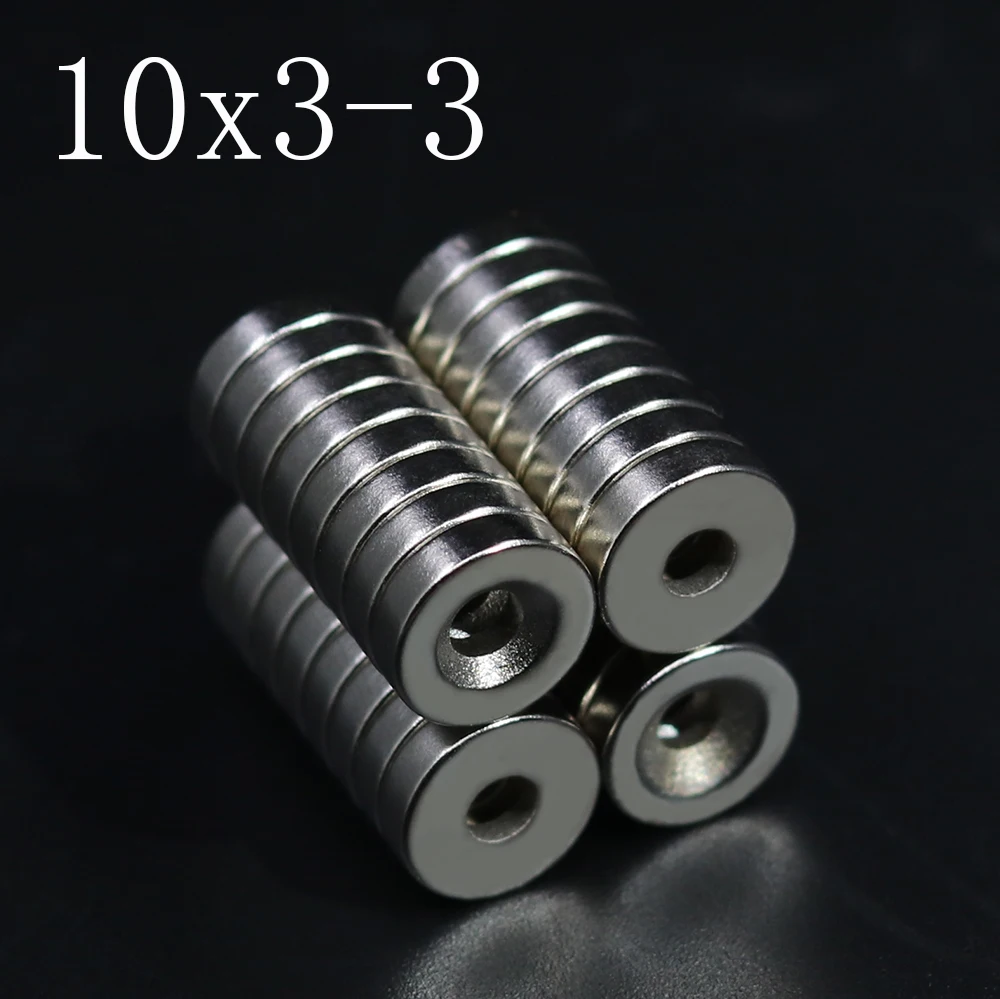 5/10/20/50/100Pcs 10x3-3 Neodymium Magnet 10mm x 3mm - 3mm N35 NdFeB Round Super Powerful Strong Permanent Magnetic imanes