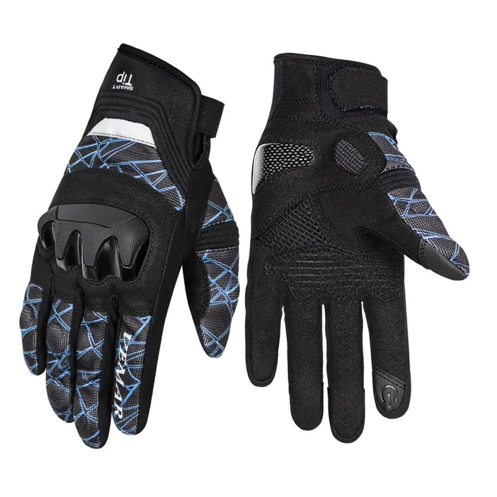 

Four Seasons Gloves Joint Protection Racing Gloves Breathable Mesh Motorcycle Racing Gloves Wear Resistant Anti-fall Protection