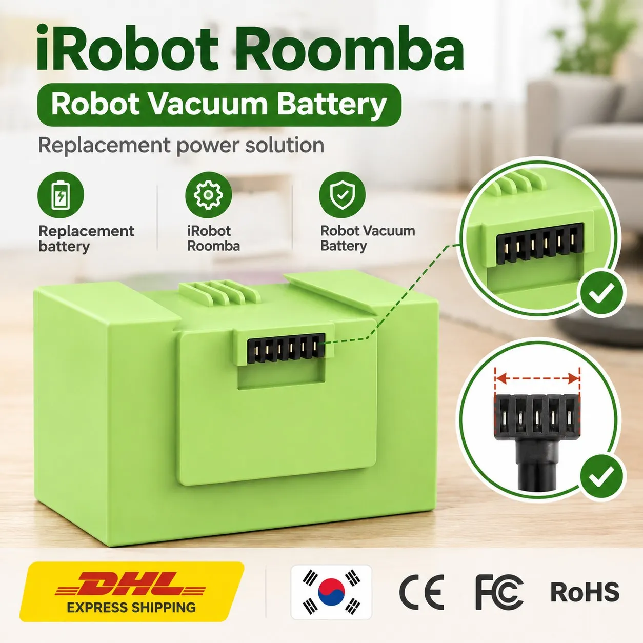 14.4V 2600mAh Li-Ion Robot Vacuum Replacement Battery Pack for Sweeping Cleaner Repair Rechargeable 1 2 3 4 Packs