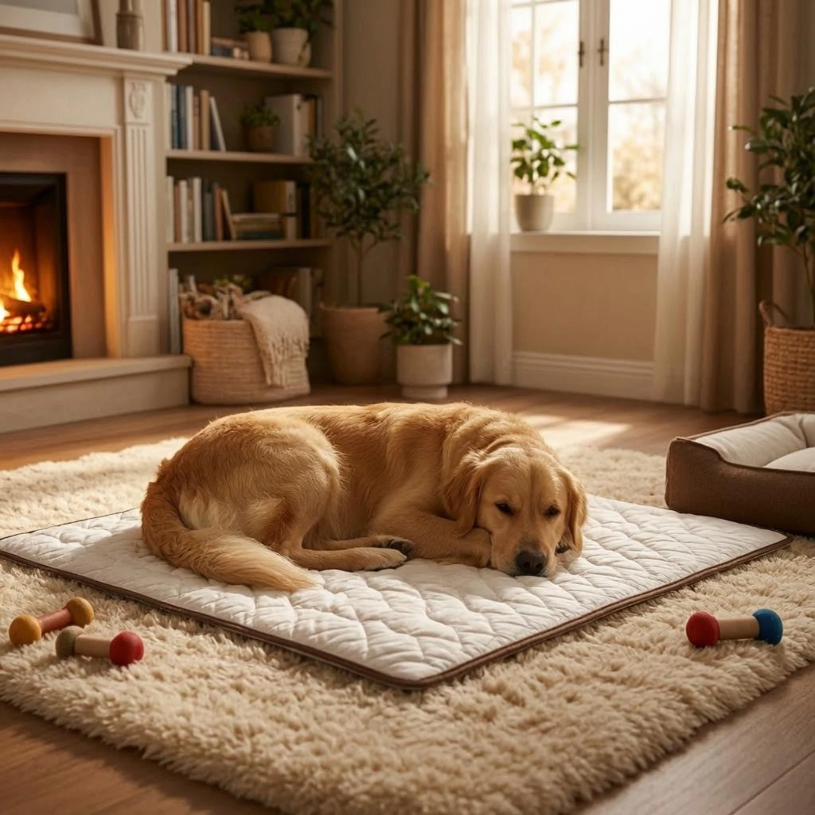 Weighted Dog Blanket Polyester Calming Pet Throw view 2
