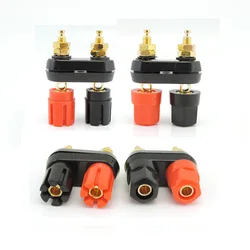 1/5 stücke Bananen stecker Buchse Buchse Paar Klemmen DIY Anschlüsse rot schwarz Stecker Verstärker Terminal Bindung Post Lautsprecher m20