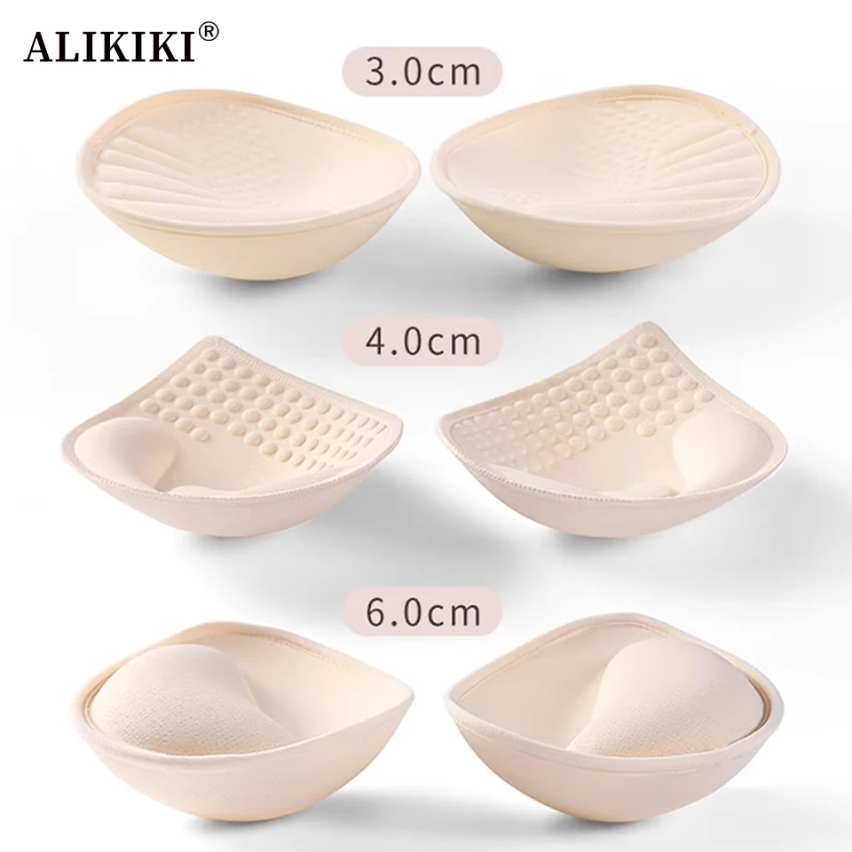 Almohadillas de tela push-up gruesas para realzar el busto, reutilizables, para bikini, traje de baño, vestido, sujetadores de gelatina