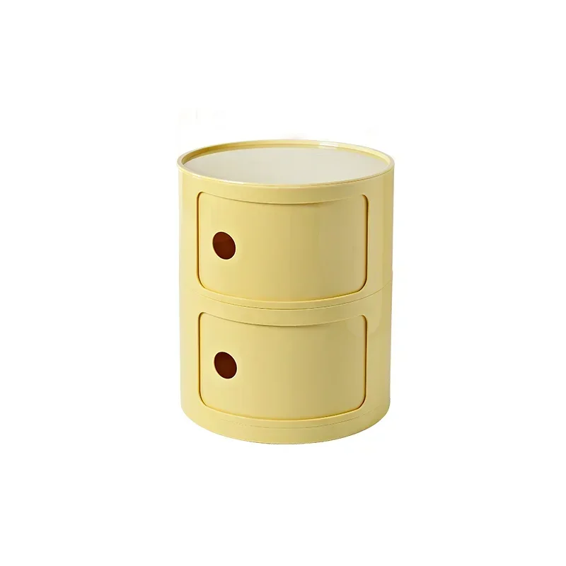 

Cream Wind Simple Night Table Storage Kawaii Space Saving Originality Bedside Table Home Furniture
