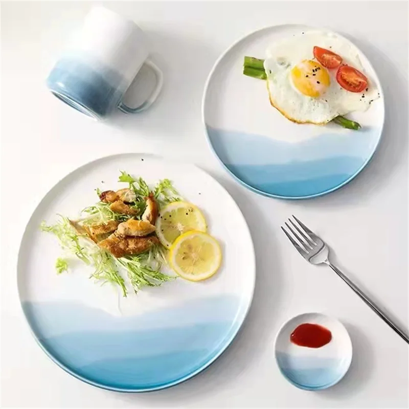 

Salad Plates Ins Food Assiette Breakfast Japanese Porcelain Dishes Brief