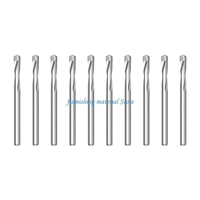 

Y5GD 10Pcs Twist Drill Round Shank Bit Metal Hole Opener Portable Metalworking