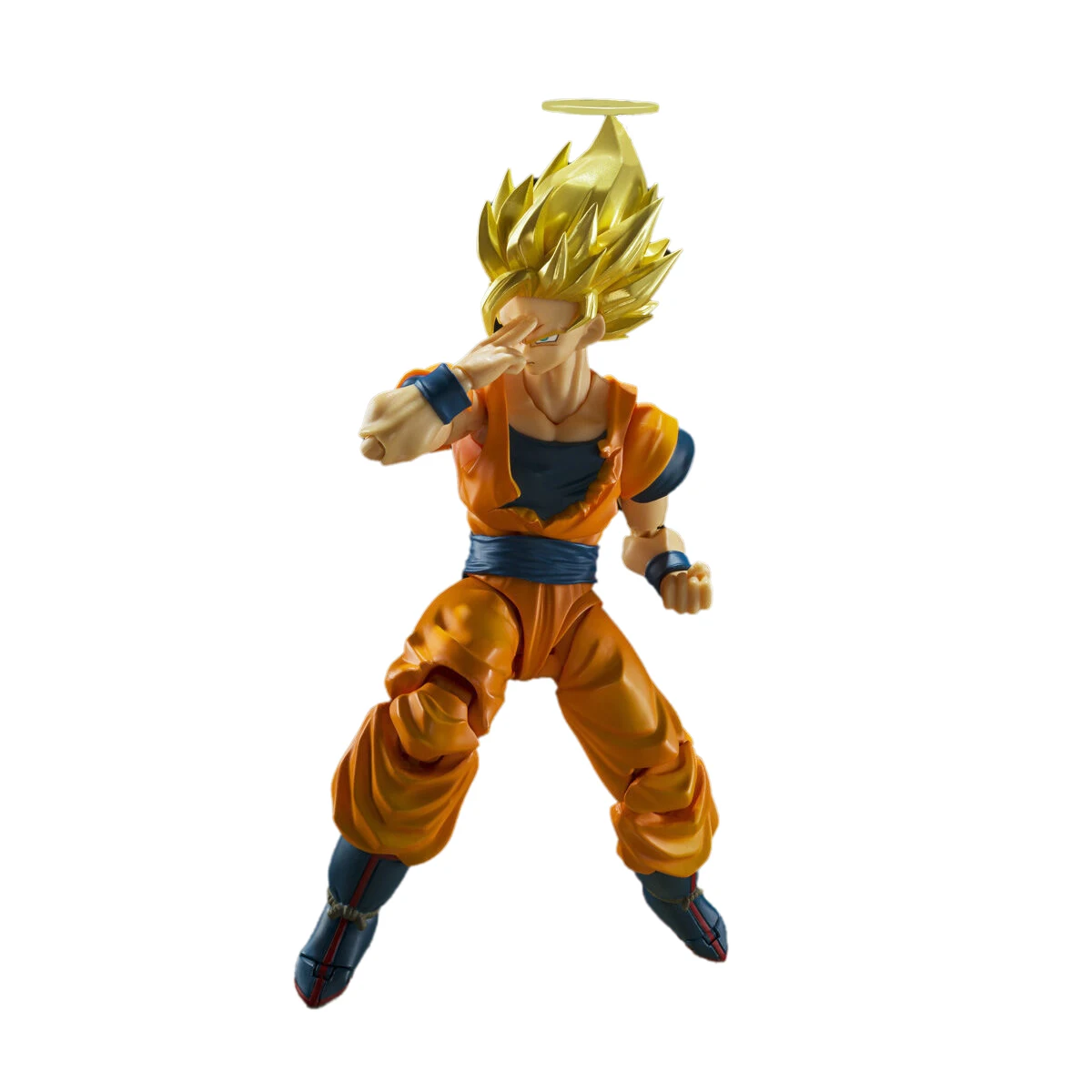 本物のバンダイオリジナルドラゴンボールフィギュアモデルキット S.H.Figuarts アニメフィギュア超サイヤ人 2 孫悟空アクションモデルおもちゃギフト
