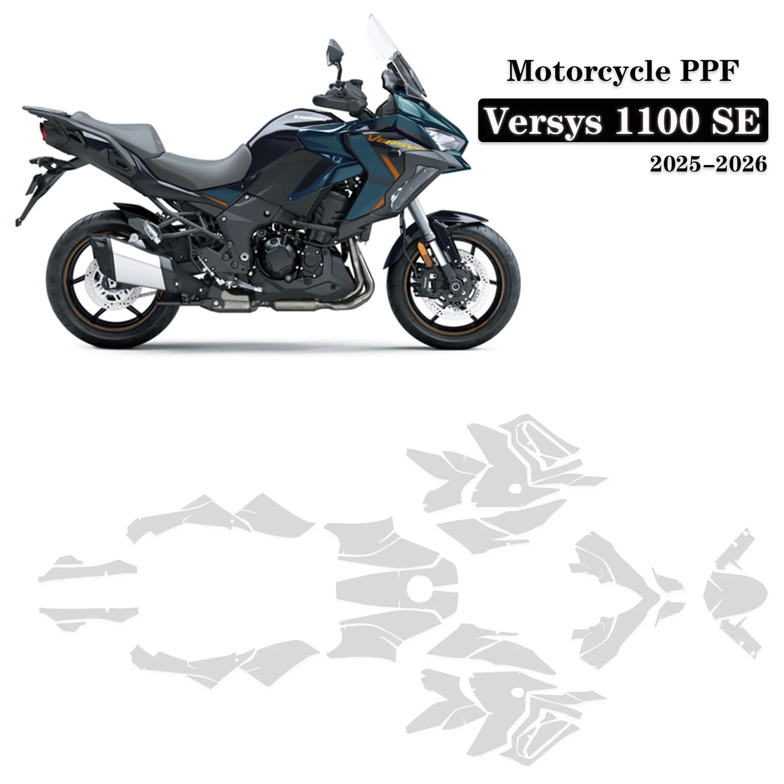 

Versys 1000 PPF For Kawasaki Versys 1100 SE 2026 TPU Paint Protective Film Scratch-resistant GLOSSY Transparent Protection Film