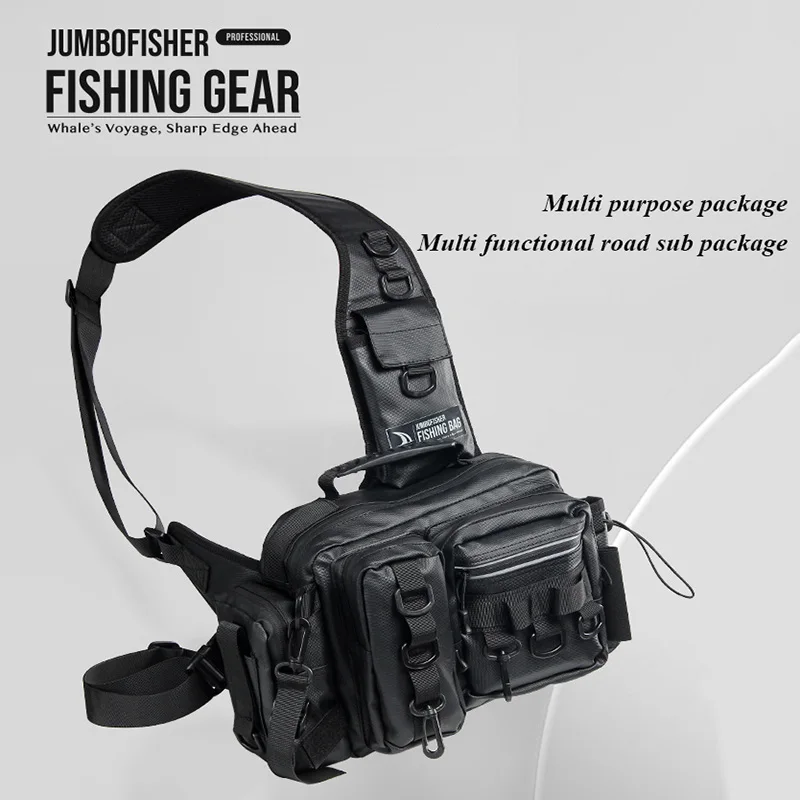 

Fishing Lure Bag PVC Waterproof Large Capacity Multi Purpose Fishing Tackle Reel Case Outdoor Shoulder Bags