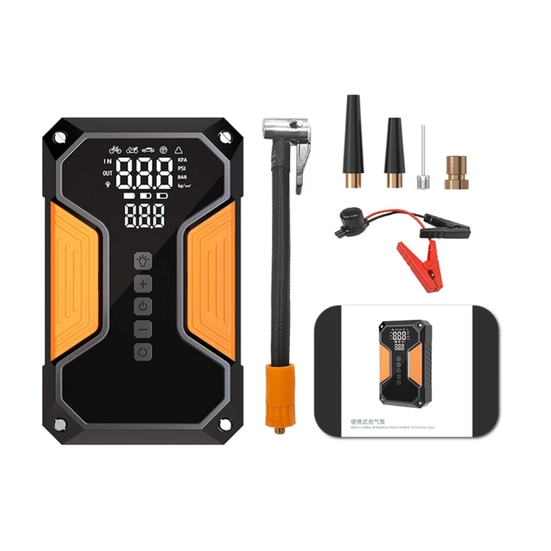 

X6hf Перезаряжаемая Abs Car Car Tire Inftator Drumpator Design Design Fast Inflation System System