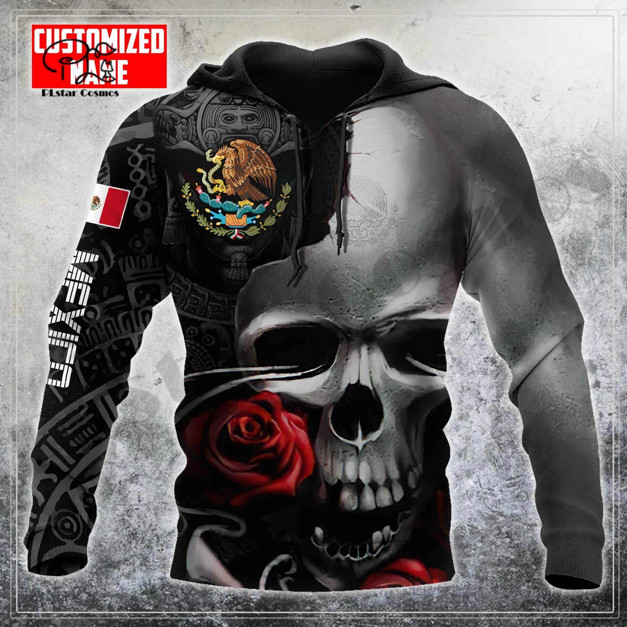 PLstar Cosmos 3DPrint Newest Mexico Skull Personalized Unique Funny Hrajuku Streetwear Unisex Casual Hoodies/Zip/Sweatshirt Q-4