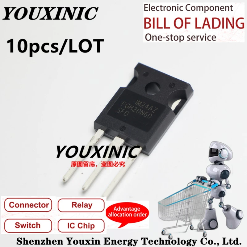 

YOUXINIC 2018+ 100% New Imported Original FGH20N60SFD FGH20N60 FGH75N60UF FGH75N60 FFH30S60S F30S60S TO-247 Power Transistor