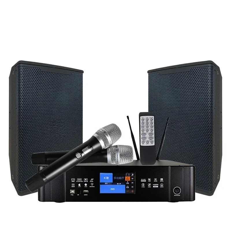 12-Inch broadcast KTV audio set, home theater audio set, power amplifier audio set, home karaoke.