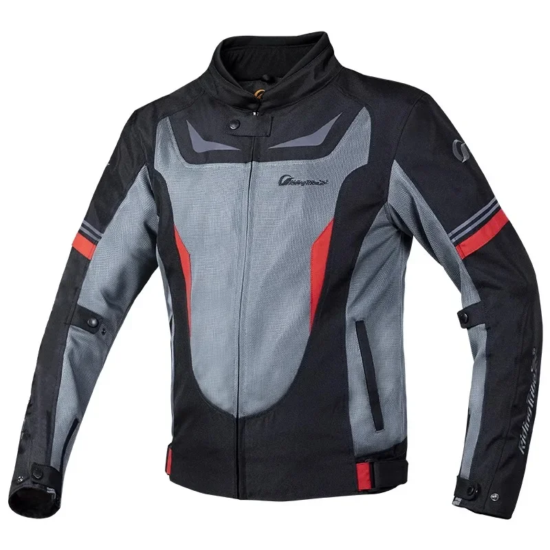 Riding Tribe Motorcycle Jacket Men's Summer Breathable Anti-drop Thermal Cycling Jacket Slim Knight Motorcycle Commuter Jacket