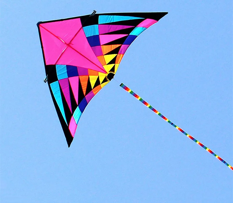 Rainbow Triangle Paraglider para crianças, Windsurf Kite, Volant Crianças, Flying Fliegen, Brinquedo Esportivo, Frete Grátis