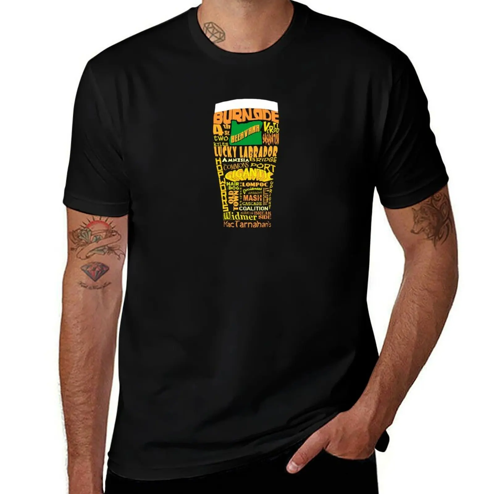 Portland Breweries T-Shirt Regular Fit Plain Tee Shirt