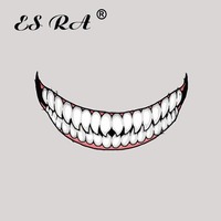 Car Motorcycle Helmet Decoration Stickers Dark Evil Smile Decals Waterproof Reflective Pegatinas