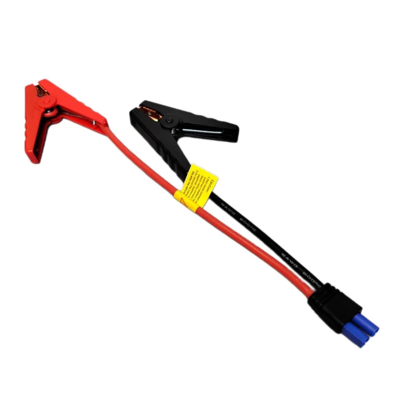 1Pc Jump Starter Alligator Clip Emergency Battery Jump Cable Clamps EC5 Plug Connector For 12V Car Starting Device Outdoor Use