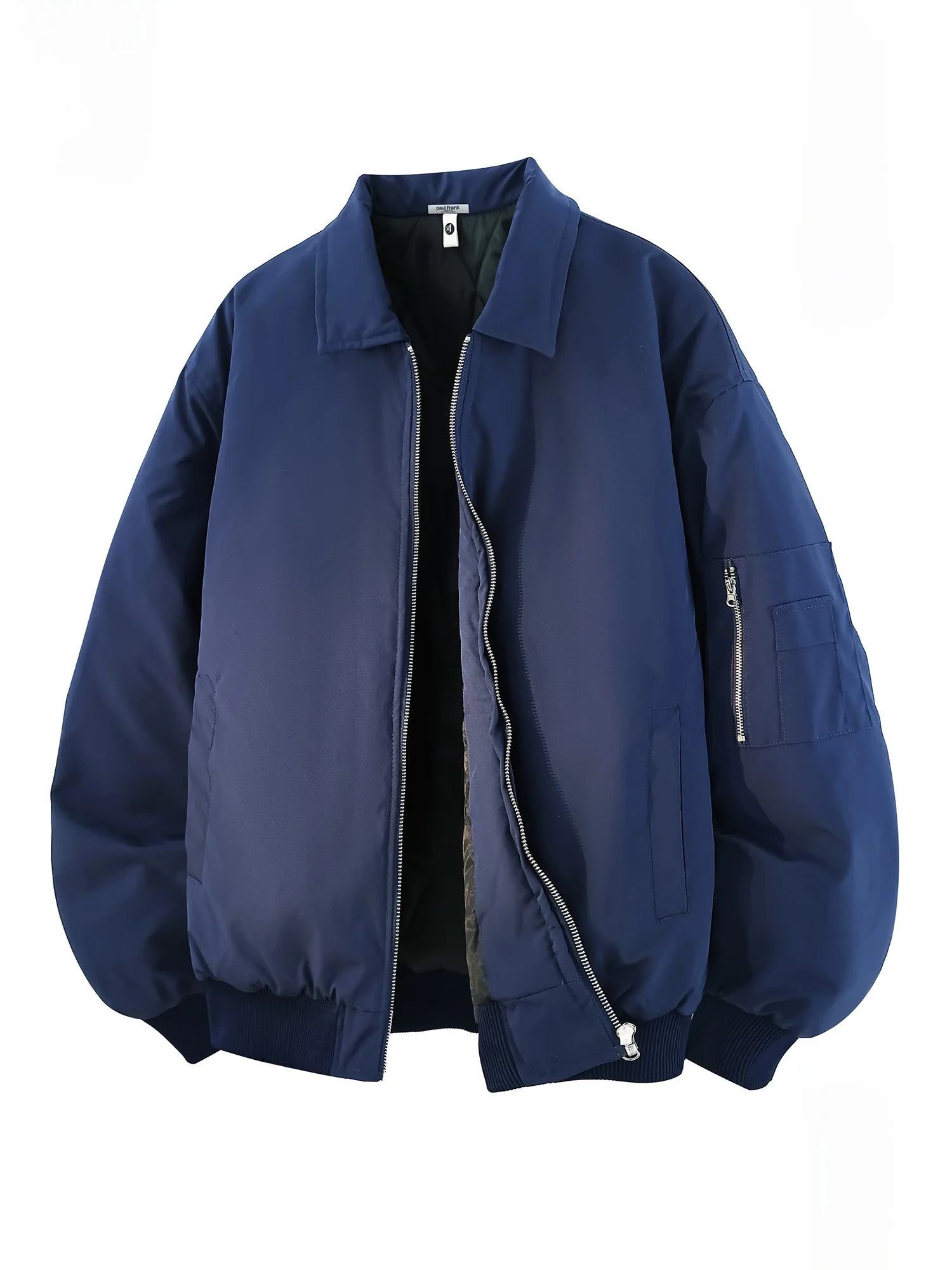 

PaulFrank Thiened Warm Cotton Jaet Men's Winter Sport Loose Warm Top Large Mouth Monkey Polyester Inner Zipper Closure