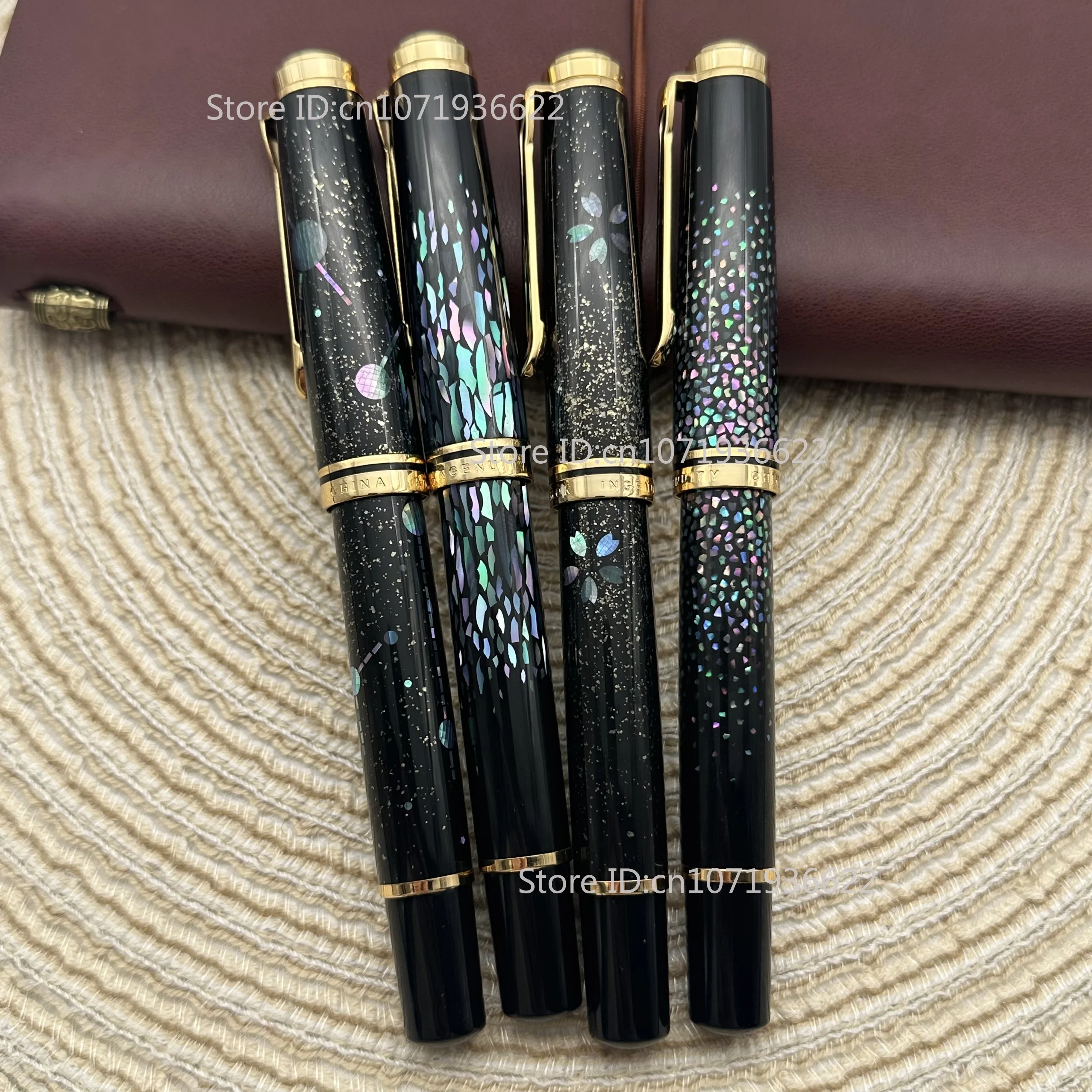 جديد Wingsung 630/ADMOK 800 Raden نمط ماكي-eTraditional أم اللؤلؤ المكبس قلم حبر التحبير الطلاب الكتابة هدية القلم