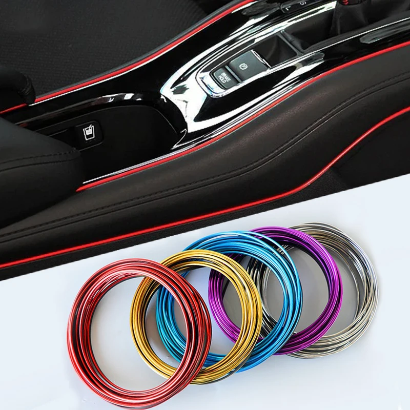 Car Gap Fillers Automobile Decoration Flexible Strips 3/5M Decoration Strip Dashboard Car-styling Accessories Interior DIY ﻿